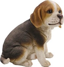 CANE GOLIA CM 20HX13X18 L IN VETRORESINA CERTRE' ANTICO MESTIERE