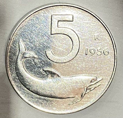 Italia lire delfino - delfino, 1956