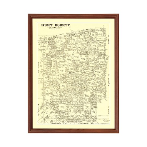 Vecchia mappa della contea - , di