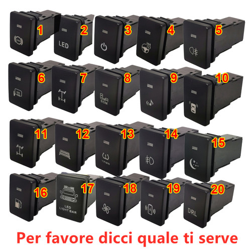 Interruttore pulsante led drl - led,