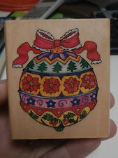 Timbro Natale palla addobbo albero  " Stamperia by Box " DECORAZIONE stamp 