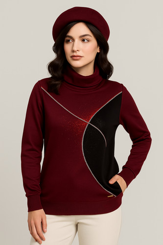 Maglione donna coveri collo - maglione,