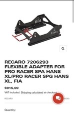 Staffa Sedile  Recaro Nuova