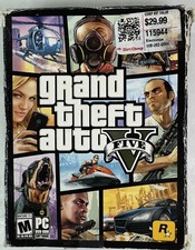 Grand Theft Auto V GTA 5 PC DVD-ROM set 7 dischi (come nuovo disco) completo CIB 