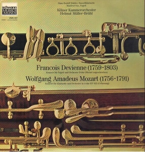 Devienne mozart kölner - lp, devienne/mozart/kölner