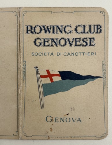 1934 tessera sport canottaggio - tessera,