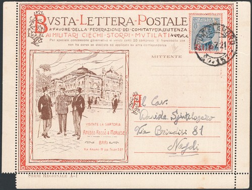 Italia regno 1921 - italia, 12/7/1921