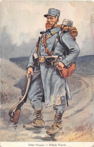 Cartolina militare francese - cartolina,