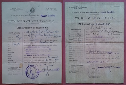 Caulonia 1946 lotto di 2 - di,