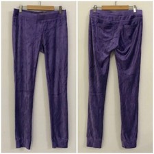 GUESS Pantalone tuta leggings viola ciniglia Tg 2