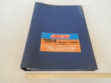 CATALOGO PARTI DI RICAMBIO ORIGINALE FIAT 124 SPORT e SPIDER 1.4 BC BS 1972