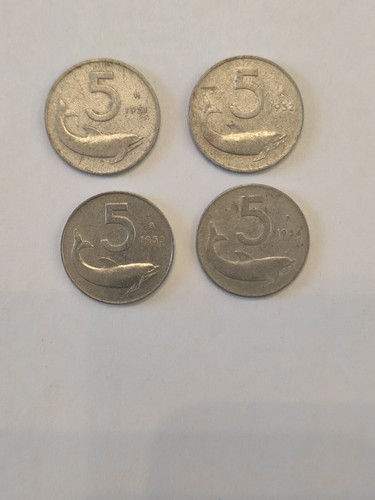 Monete lire italiane - monete,