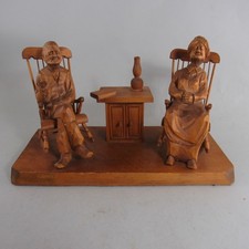 Vecchia coppia di sedie a