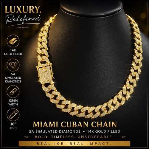 Catena cubana iced out cz - cubana, out,