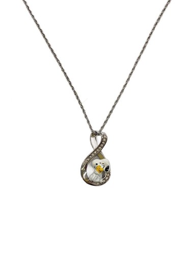 Necklace/Plated/Swarovski/Slv/
