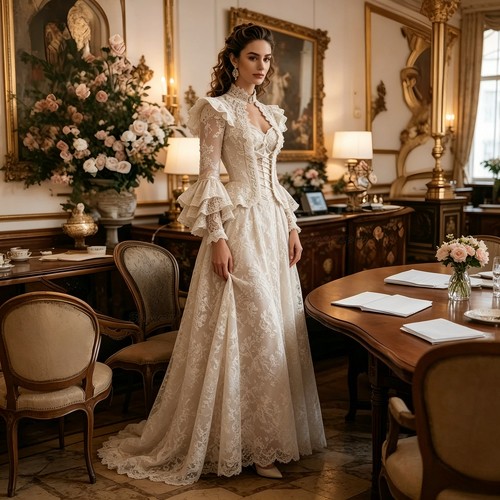 Abito ballo vintage pizzo - ballo,