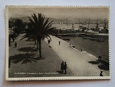 LA SPEZIA - PASSEGGIATA MORIN E PONTILI D'IMBARCO (1947) VIAGGIATA