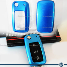 Cover Chiave Protettiva RIGIDA PER Seat Ibiza 4 guscio BLU Telecomando auto ABS