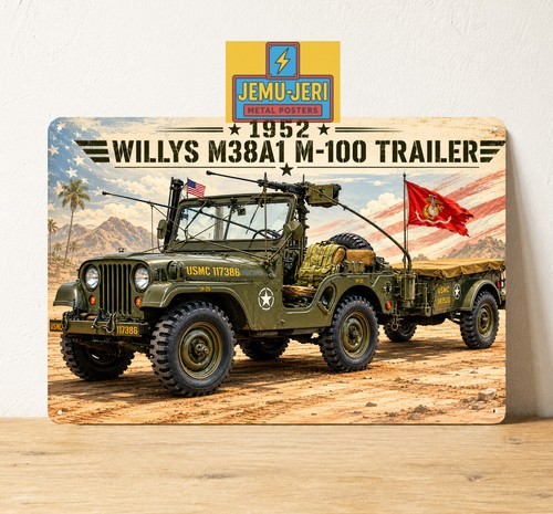 Poster metallo auto - , militare