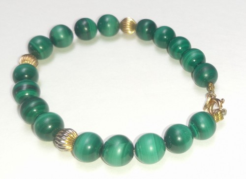 Bracciale vintage malachite - 7",