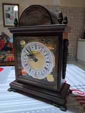 Orologio Da Tavolo Scrivania Jerger Germany Tempus Fugit Numeri Romani Vintage