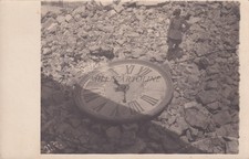 MONFALCONE - Campanile bombardato, Orologio caduto WWI Fotocartolina