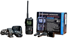 Radio VHF portatile Standard Horizon con GPS classe H 6W DSC galleggiante bidirezionale NERO