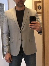 Giacca Uomo Primaverile taglia 54 Colore Celestino Chiaro.