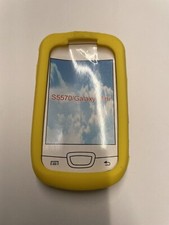 Samsung S5570 Galaxy Mini Giallo Custodia Silicone Morbida Posteriore TPU Nuova S 5570