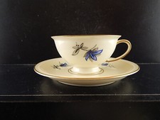 ANTICA PREZIOSA TAZZA TE' PORCELLANA ROSENTHAL WINIFRED FIORI BLU