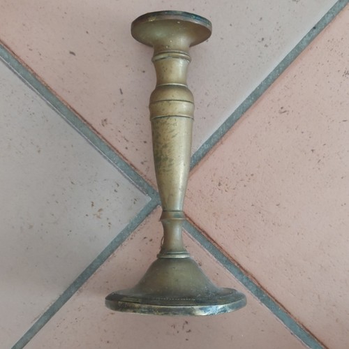 Candeliere ottone singolo h - in,
