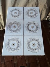 Set 6 Mattonelle Vintage 1970 Ceramica Edilcarani EC Sassuolo Semigres