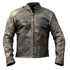 GIACCA PELLE UOMO BIKER MOTO