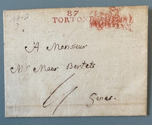 1810 lettera tortone - 1810,