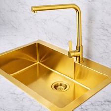 Rubinetto cucina oro lucido