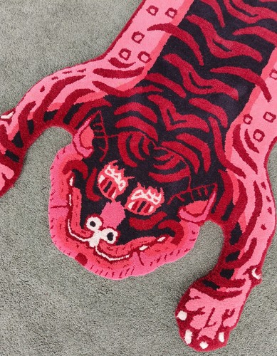 Tappeto tigre tibetana rossa - tigre,