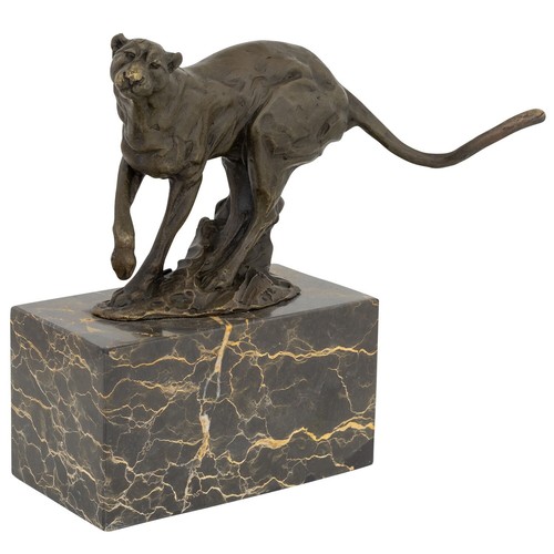 Scultura panther bronzo di - in,