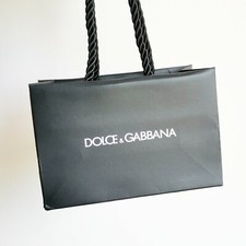 shopping bag D&G nera busta carta shopper bustina anello bracciale Dolce&Gabbana