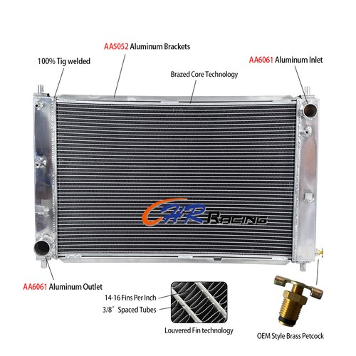 Row aluminum alloy radiator - alloy,
