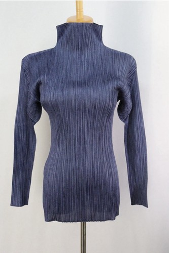 Autentico top blu collo - , alto