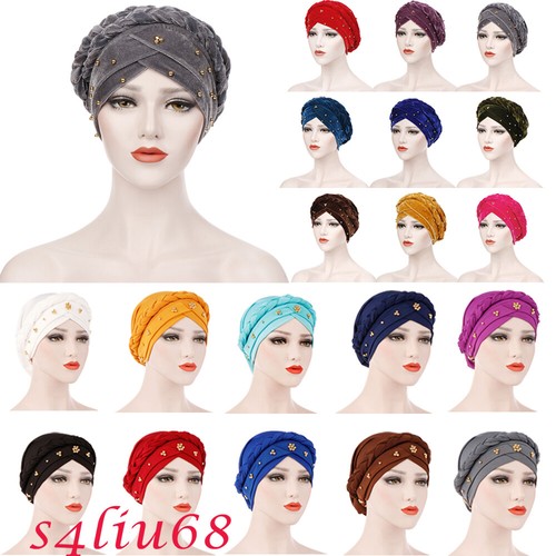 Sciarpa turbante hijab treccia