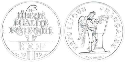 Francia 100 franchi argento - francia,