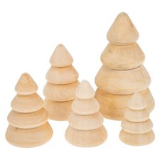  5 Pcs Addobbi Legno Albero Di