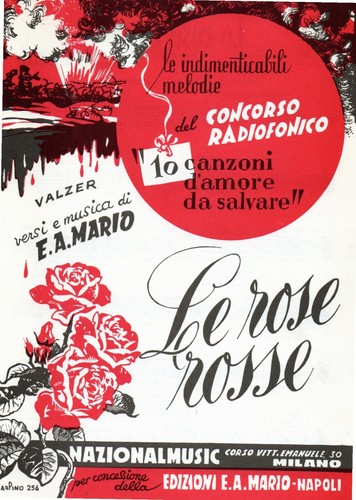 Spartito musicale rose - le,