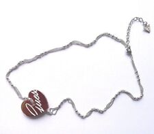 COLLANA COLOR ARGENTO PENDENTE CUORE GUESS ORIGINALE GIOIELLO BIGIOTTERIA