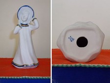 Statuina In Ceramica - BAMBINA CON CAPPELLINO - Anni 60 - "N" Ceramiche