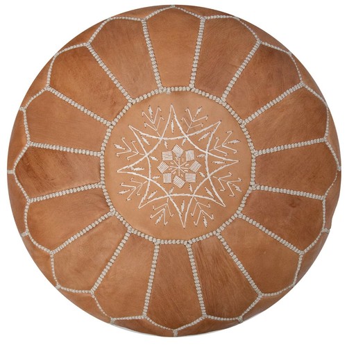 Pouf pelle marocchina - pouf,