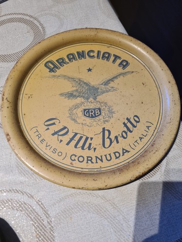 Antico vassoio aranciata lli - antico, f.lli