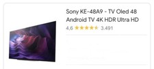 televisione Sony  4k HDR Ultra HD 48 nera 