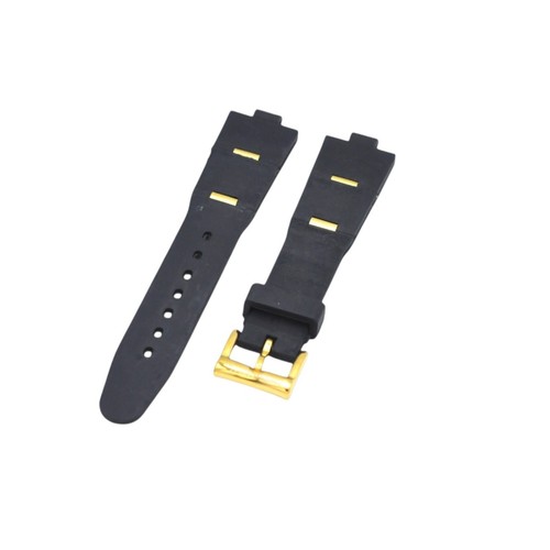 21x8mm black rubber - 21x8mm, watch